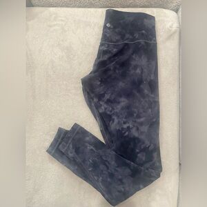 Lululemon Black Tie-Dye Leggings